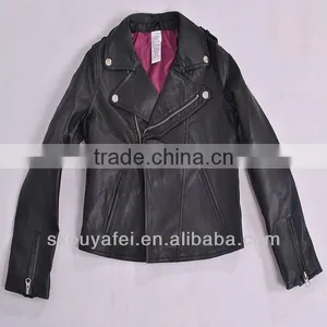 Stock PU Jacket for Kids Leather Jacket Waterproof Jacket 2014 New Jacket thumbnail-1