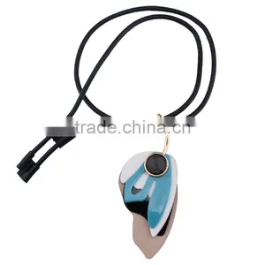 2016 Big Brand Women Costume Necklace Arcylic Pendant Jewelry thumbnail-5