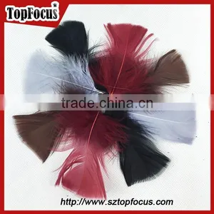 Colorful Dyed Craft Wing Bright Easter Party Down Feathers for Sale Cheap thumbnail-1