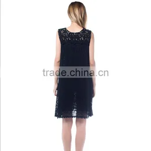 Maxnegio Hot Sale White Lace Short Dress for Ladies thumbnail-2