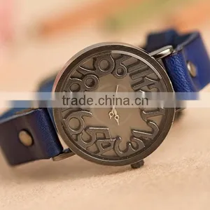 2015 New Vintage Watches for Women Men Leather Bracelet Quartz Watch Top Quality Woman Watches Digital Clock-BL020 Free Shipping thumbnail-5
