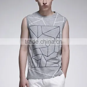 Stylish Printed Casual Cheap Vest for Men thumbnail-1