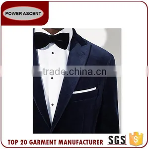Good Quality Oem Lapel Single Button Man Suit Velvet Blazer For Men thumbnail-3