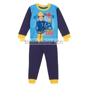 Boy's Blue 'Fireman Sam' Pyjama Set thumbnail-1