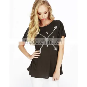 Loose Short Sleeve Cotton Tshirt Women thumbnail-1