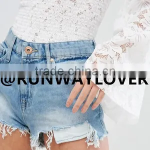 Runwaylover High Waist Sexy Ladies Denim Shorts thumbnail-3