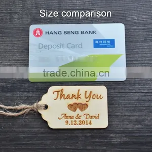 Personalized Thank You Wedding Craft Custom Engraved Wooden Hang Tags thumbnail-3