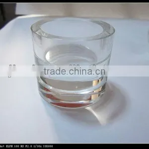Round Clear Crystal Candle Jar thumbnail-1