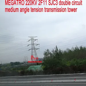 220KV 2F11 SJC3 Double Circuit Medium Angle Tension Transmission Tower thumbnail-3