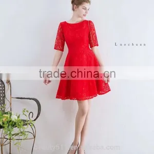 A-line/Princess Straps Court Train Chiffon 1/2 Sleeves Prom Dress ED532 thumbnail-1