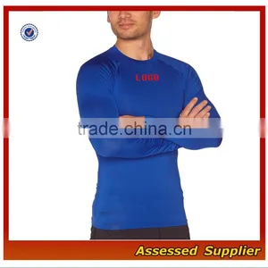 Custom Mens Running Long Sleeve Compression Base Layer Shirts MLL741 thumbnail-5