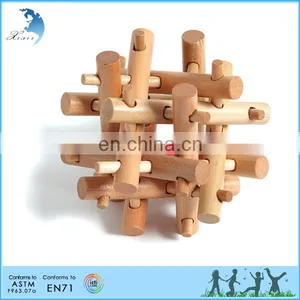 Brain Teaser Children Wood Jigsaw Puzzle Constructing thumbnail-1