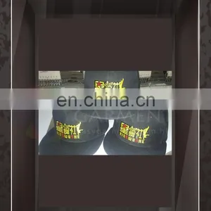 Custom Logo Printing Embriodery Black Color Hip Hop Street Truck Black Cap thumbnail-1