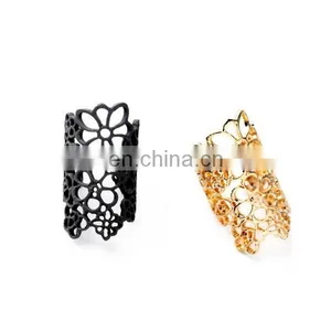 Fashion Hoop Lace Flower Rings Women's Rings Jewelry thumbnail-1