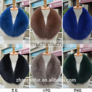 Factory Wholesale Price Real Fox Fur Collar for Garment thumbnail-1