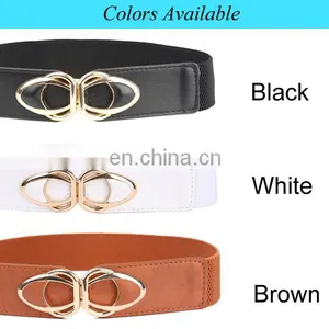 Grace Karin Women Ladies Girls Metal 1.5" Bow-Knot Buckle Stretchy Elastic Waist Belt Waistband CL010485 thumbnail-6