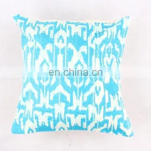 Ikat Print Kantha VINTAGE PILLOW CUSHION COVER THROW HANDMADE ETHNIC HOME DECOR INDIA thumbnail-1