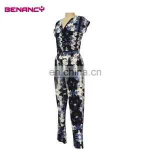 Lady Latest Design Printed Jumpsuit Designer Fashion Pant thumbnail-3