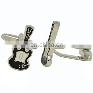 Custom Medal Silver Music High Notes Cuff Links Enamel Cufflinks thumbnail-1