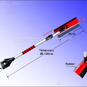 2 in 1 Telescopic 85-130cm Ice Scraper And Snow Brush thumbnail-2