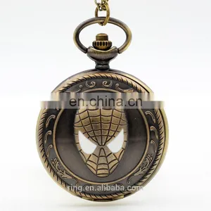 New Arrivals Spider Man Adventure Movies Quartz Pocket Watch Analog Pendant Necklace Mens Womens Watches Gift thumbnail-1