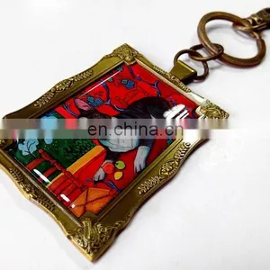 Custom Led Key Chain With Antique Elegant Framework thumbnail-2
