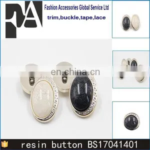 Custom Fancy Coat Sweater Plating Resin Sew Button Clothing Accessories Button thumbnail-1