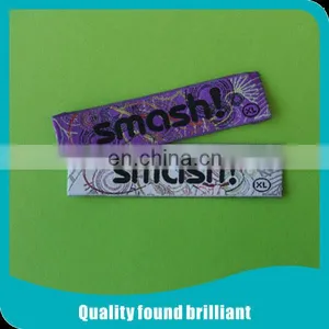 Colorful and Customized Woven Label for Clothing thumbnail-1