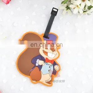 Customized 3D Cartoon Soft Rubber Bag Tag/ Pvc Luggage Tag thumbnail-6
