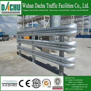 Galvanized Steel W-beam Crash Barrier for Dangerous Road thumbnail-2