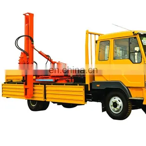 Vehicle-mounted Hydraulic Pile Driver for Highway Guardrail From Manufacturer thumbnail-1