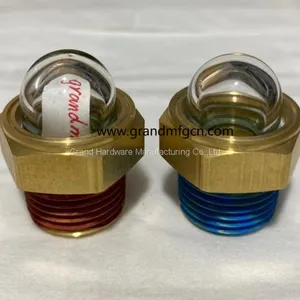 Heavy Duty NPT 1/2 Inch Male Thread Oil Level Sight Glasses Hemispheric Oil Gauge Indicators thumbnail-3