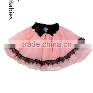 Wholesale Clothing Baby China 2016 Party Princess Lace Trim Tutu Skirt thumbnail-1