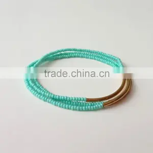 Black Seed Bead Wrap Bracelet for Girl thumbnail-2