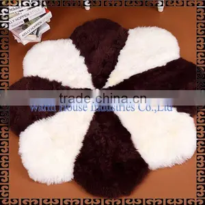 Wholesale Circular Sheepskin Persian Rugs for Home Decorative Quality Choice thumbnail-1