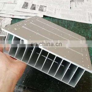 Clear 6063-T5 Aluminum LED Heat Sink Extrusion Profiles With Tapping / Stamping thumbnail-5