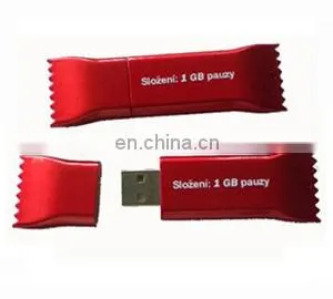 Hot Real Capacity High Quality Plastic Candy Shape Pendrive 8GB thumbnail-4