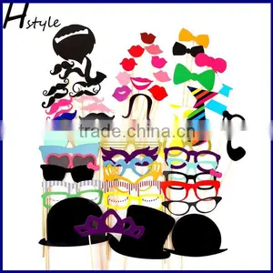 Photo Booth Props 58PCS DIY Kit for Wedding Party Reunions Birthdays Photobooth Dress-up Accessories & Party Favors PFB0019 Quality Choice thumbnail-1