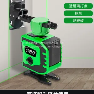 8 Lines 12 Lines Laser Level Wall Mounted Measuring Leveler for Tile Blue Green Lights thumbnail-1