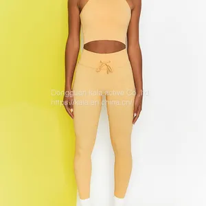 Hot Sales Girl Seamless Fitness & Yoga Wear High Quality Wholesales Workout Gym Sport Set thumbnail-4