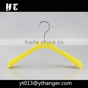 CY-632 Luxury Flocking Coat Plastic Hanger Flocked Baby Clothes Hangers Baby Velvet Hanger thumbnail-2