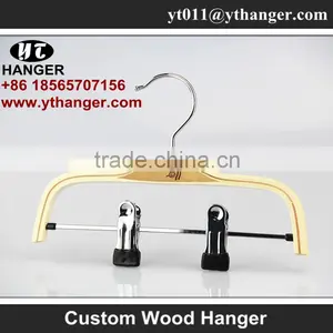 IMY-183 Natural Wooden Children Garment Hangers thumbnail-5