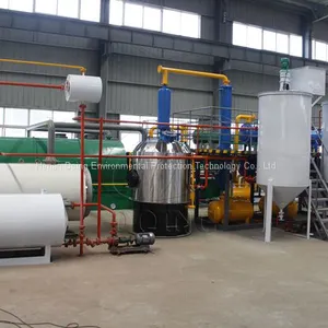 Waste Tyre Plastic Pyrolysis Oil To Diesel Distillation Plant Equipment/Recycling Machine thumbnail-2