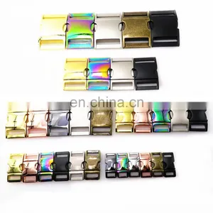 Rose Gold Metal Zinc Alloy Buckle Dog Collar Quick Side Release Buckle For Dog Accessories thumbnail-5