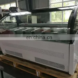 Hot Sale Ice Cream Display Case Freezers Price Commercial Ice Cream Display Cabinet thumbnail-2
