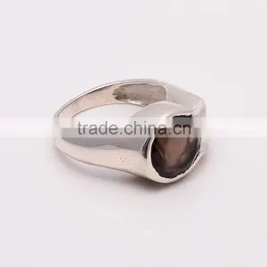 SMOKY RING ,925 Sterling Silver Jewelry Wholesale,WHOLESALE SILVER JEWELRY,SILVER EXPORTER,SILVER JEWELRY FROM INDIA thumbnail-2