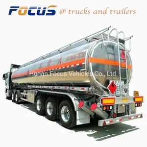 Petrol Tanker Price | Diesel Gasoline Tank Truck Trailer, Manufacturing Factory Pneumatic Aluminum Tank Truck Trailer With BPW Axles Air Bag Suspension thumbnail-2