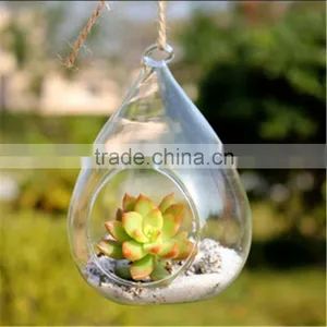 2015 Hot Sale Teardrop-shaped Giant Hanging Glass Vases With Holes thumbnail-6