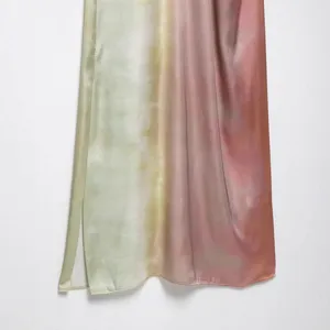 Women's 2025 New European and American Fashion Tie Dye Printed Midi Dress thumbnail-2