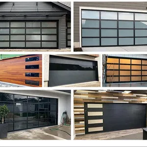 Modern Intelligent Control Panel Automatic Gate Residential Sectional Aluminum Garage Doors for Homes Premium Home Access thumbnail-5